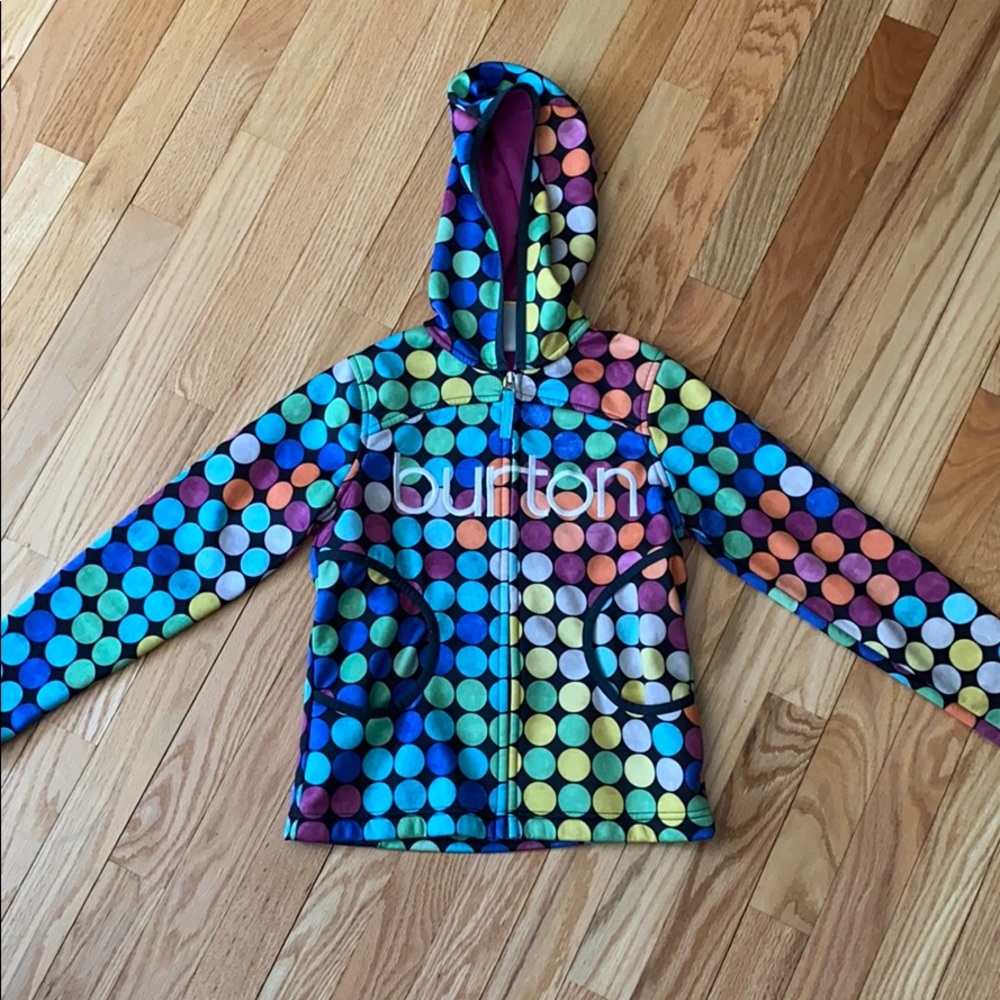 Love this hoodie!  Girls Burton full zip.